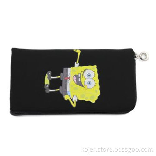 Mobile Phone Case, Made of Velvet, with Zipper Slider and Lanyard, Ideal for Apple's iPhone 4